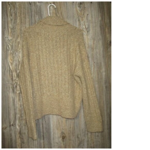 William Rast Womens Oatmeal Wool Blend Turtleneck Sweater Sz. M Grunge Cabincore - Picture 15 of 15